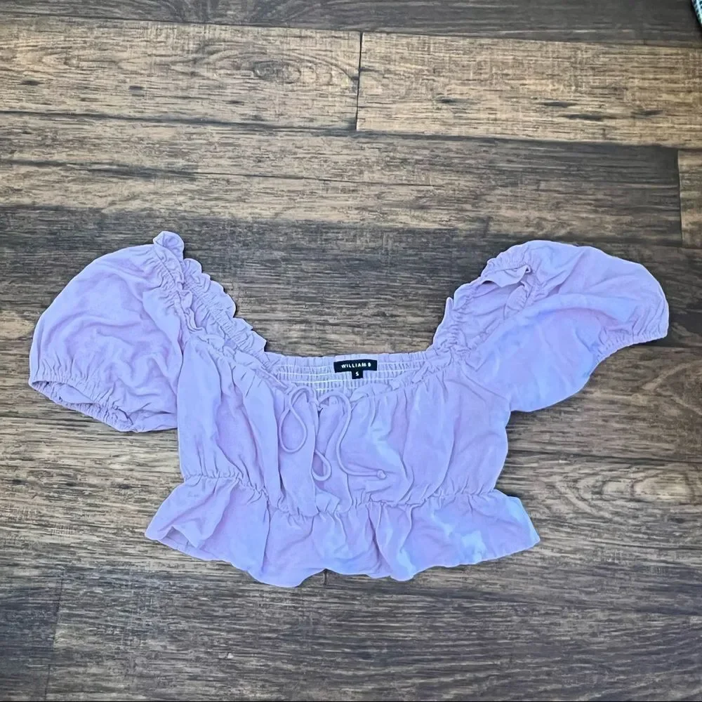 William b off the shoulder top